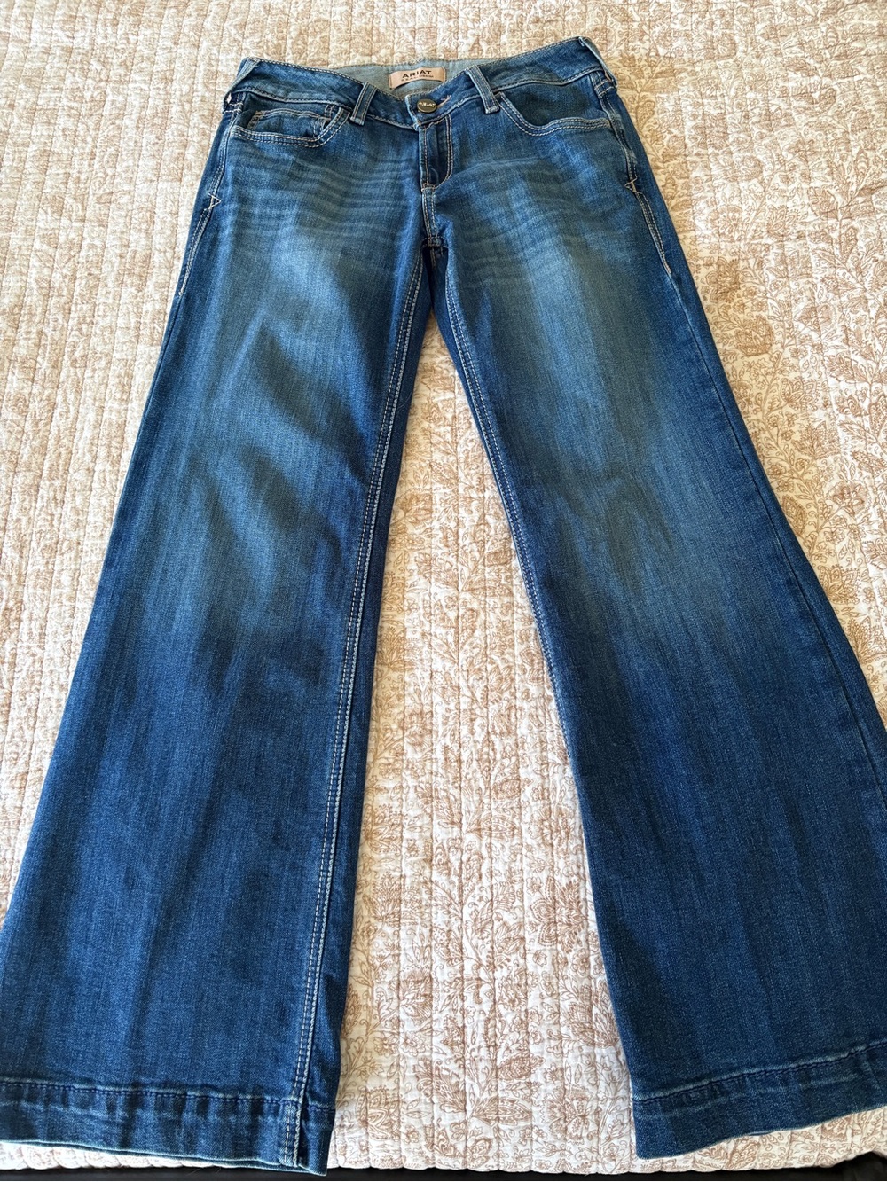 Ariat Women's Dark Blue Wide Leg Jeans
